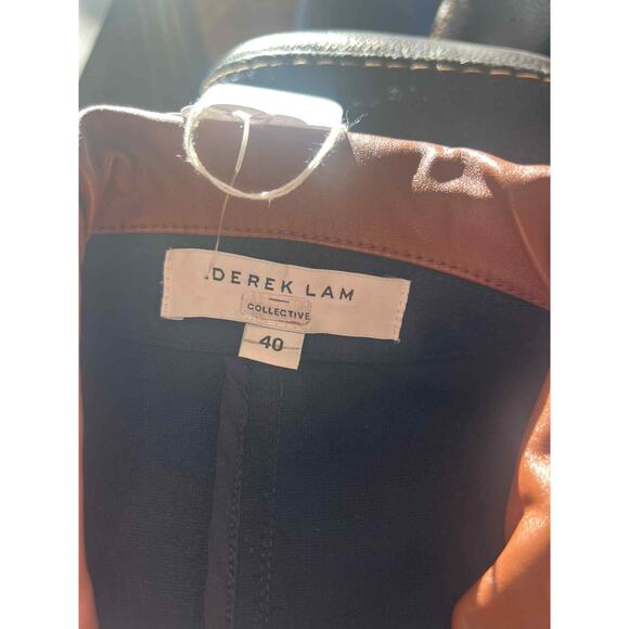 Derek Lam 10 Crosby x RTR Women's Preloved Tie Waist Dress Black Ponte Size 40 - Picture 3 of 3